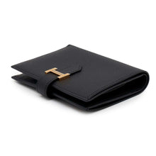 将图像加载到图库查看器中，HERMES Bean compact Black Epsom
