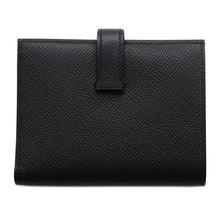 将图像加载到图库查看器中，HERMES Bean compact Black Epsom
