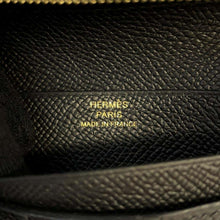 将图像加载到图库查看器中，HERMES Bean compact Black Epsom
