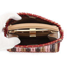 将图像加载到图库查看器中，FENDI Peekaboo Interlace Brown/Multicolor8BN335 Leather Size Petit
