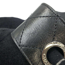 将图像加载到图库查看器中，CHANEL Embroidery One Shoulder Bag Black/RedA57519 Wool  Calf Leather
