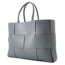 Load image into Gallery viewer, Bottega Veneta Maxi INTRECCIATO Arco Tote Bag Gray Leather Size Large
