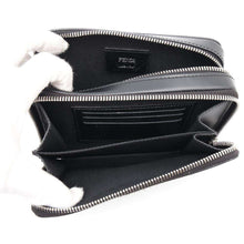 将图像加载到图库查看器中，FENDI Zucca Organizer Shoulder Bag Black7M0357 PVC Coated Canvas Leather
