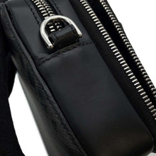 将图像加载到图库查看器中，FENDI Zucca Organizer Shoulder Bag Black7M0357 PVC Coated Canvas Leather
