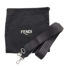 将图像加载到图库查看器中，FENDI Zucca Organizer Shoulder Bag Black7M0357 PVC Coated Canvas Leather
