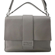 将图像加载到图库查看器中，FENDI 2WAY Shoulder Bag Gray7VA536 Leather
