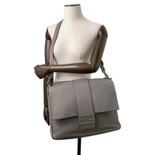 将图像加载到图库查看器中，FENDI 2WAY Shoulder Bag Gray7VA536 Leather
