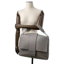 将图像加载到图库查看器中，FENDI 2WAY Shoulder Bag Gray7VA536 Leather
