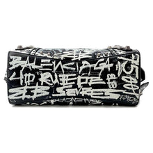 Load image into Gallery viewer, BALENCIAGA Neo Cagoul Graffiti Black/White700940 Leather Size XS
