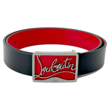 Load image into Gallery viewer, Christian Louboutin RICKY BELT35 Black/Red1195192 Leather Size 95
