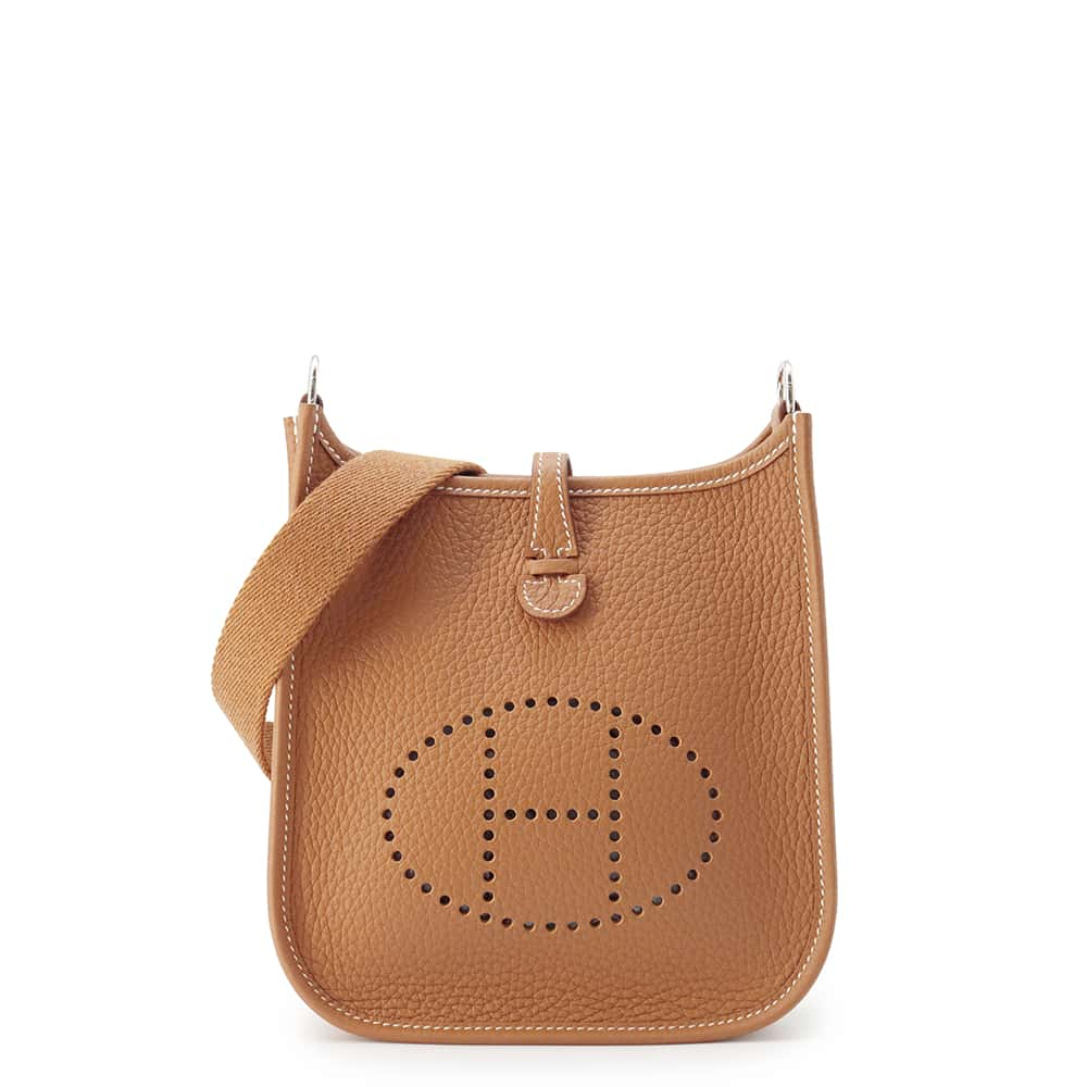 HERMES Evelyne Gold Taurillon Clemence Size TPM