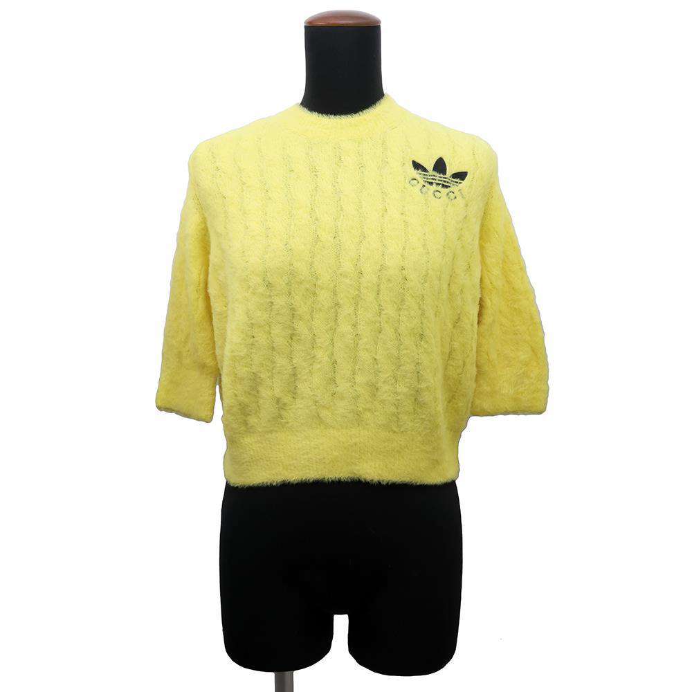 GUCCI GUCCI Adidas collaboration knit Size L Yellow Cotton100%