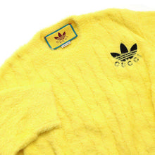 Load image into Gallery viewer, GUCCI GUCCI Adidas collaboration knit Size L Yellow Cotton100%
