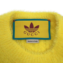 Load image into Gallery viewer, GUCCI GUCCI Adidas collaboration knit Size L Yellow Cotton100%
