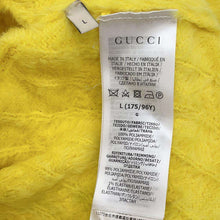 Load image into Gallery viewer, GUCCI GUCCI Adidas collaboration knit Size L Yellow Cotton100%
