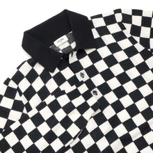 Load image into Gallery viewer, CELINE Knit polo shirt long sleeve Size XS Black/White2A364997D Cotton100%
