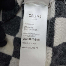 Load image into Gallery viewer, CELINE Knit polo shirt long sleeve Size XS Black/White2A364997D Cotton100%
