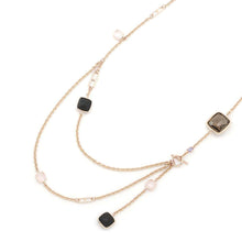 将图像加载到图库查看器中，HERMES Multi Stone Chaine d&#39;Ancre Necklace 18K Pink Gold
