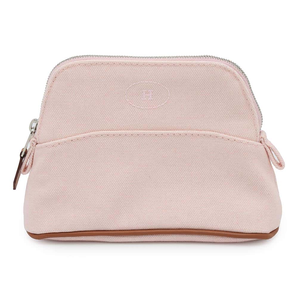 HERMES Bolide Pouch Rose pearl Cotton Size Mini mini