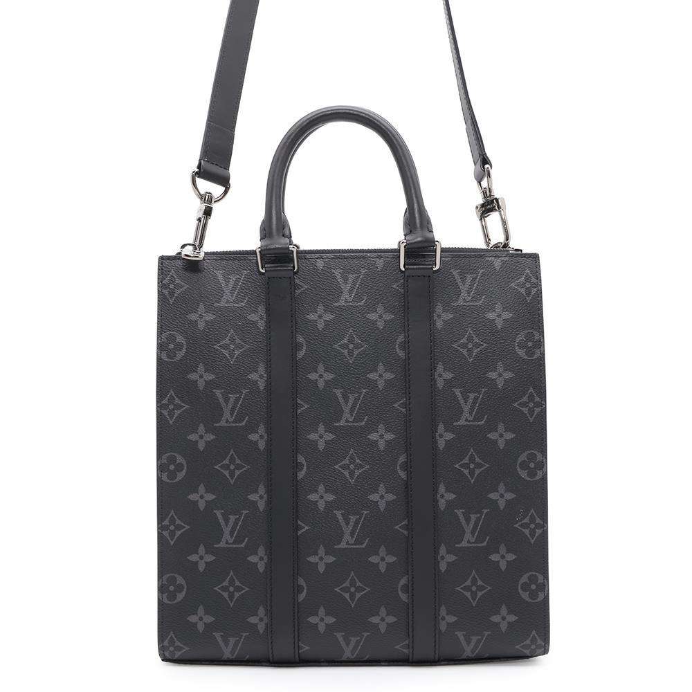 LOUIS VUITTON Sac Plat NoirM46098 Monogram Eclipse