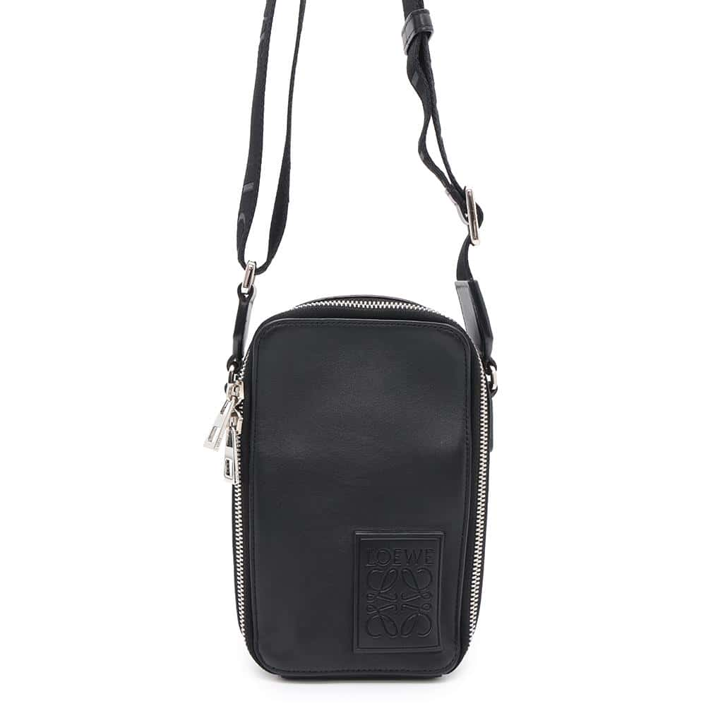 LOEWE Vertical crossbody pocket BlackC565S59X01 Leather