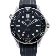 将图像加载到图库查看器中，OMEGA Seamaster Diver 300M Co-Axial Master Chronometer W42mm Stainless Steel Rubber Black Dial210.32.42.20.01.001
