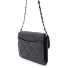 Load image into Gallery viewer, CHANEL Matelasse Classic Chain Wallet BlackAP0238 Caviar Leather
