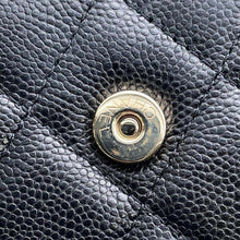 Load image into Gallery viewer, CHANEL Matelasse Classic Chain Wallet BlackAP0238 Caviar Leather
