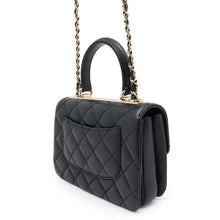 将图像加载到图库查看器中，CHANEL Trendy CC Top Handle Mini Flap Bag BlackAS4654 Lambskin
