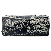 Load image into Gallery viewer, BALENCIAGA Neo Cagoule Graffiti 2way Handbag Black/White700451 Lambskin Size XS
