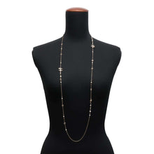 Load image into Gallery viewer, CHANEL CHANEL Long Pearl Necklace Metal Rhinestone Faux Pearl
