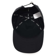 将图像加载到图库查看器中，CELINE logo baseball cap Size XL Black2AK04969P.38NO Cotton100%
