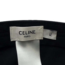 将图像加载到图库查看器中，CELINE logo baseball cap Size XL Black2AK04969P.38NO Cotton100%
