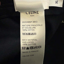 将图像加载到图库查看器中，CELINE logo baseball cap Size XL Black2AK04969P.38NO Cotton100%
