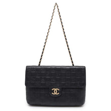 将图像加载到图库查看器中，CHANEL Icon ChainShoulder Double Face Black Lambskin
