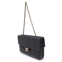 将图像加载到图库查看器中，CHANEL Icon ChainShoulder Double Face Black Lambskin
