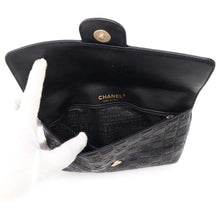 将图像加载到图库查看器中，CHANEL Icon ChainShoulder Double Face Black Lambskin
