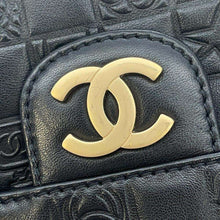 将图像加载到图库查看器中，CHANEL Icon ChainShoulder Double Face Black Lambskin
