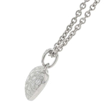 将图像加载到图库查看器中，CARTIER heart pave diamond necklaceB3004800/B7006300 18K White Gold
