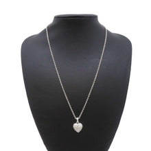 将图像加载到图库查看器中，CARTIER heart pave diamond necklaceB3004800/B7006300 18K White Gold
