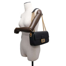 Load image into Gallery viewer, FENDI Baguette ChainShoulder Bag Black8BR783 Leather
