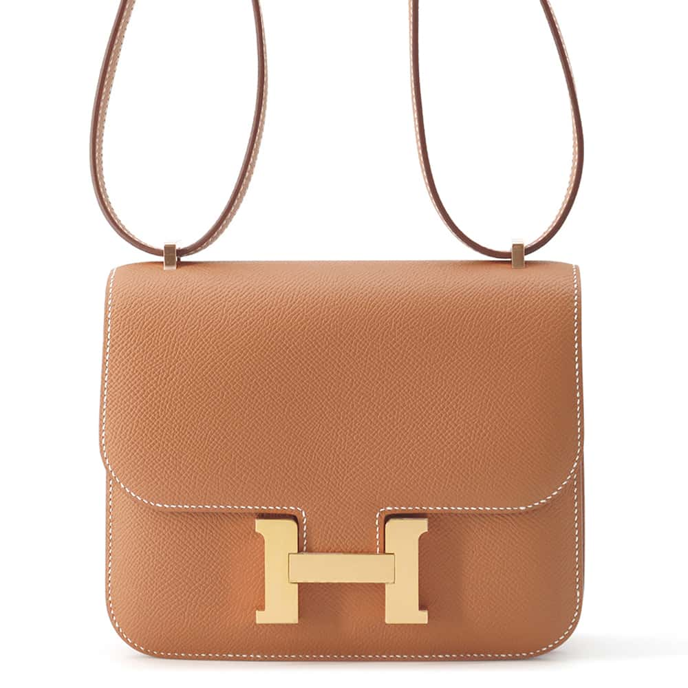 HERMES Constance3 Miroir Gold Epsom Size Mini