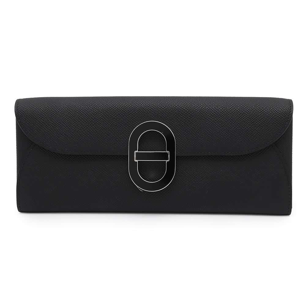 HERMES Chaine d'Ancre Too Go Black Epsom