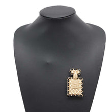 Load image into Gallery viewer, CHANEL No.5 motif Brooch Black Metal Lambskin
