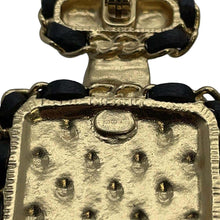 Load image into Gallery viewer, CHANEL No.5 motif Brooch Black Metal Lambskin
