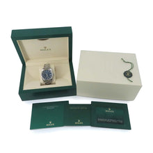 将图像加载到图库查看器中，ROLEX Datejust 41 W41mm Stainless Steel K18WG Bright Blue Dial126334
