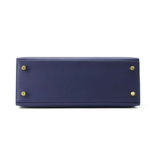 Load image into Gallery viewer, HERMES Kelly Sellier Blue Saphir Epsom Size 25
