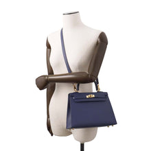 Load image into Gallery viewer, HERMES Kelly Sellier Blue Saphir Epsom Size 25
