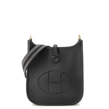 Load image into Gallery viewer, HERMES Evelyne Amazon Black/Gray Taurillon Clemence Size TPM
