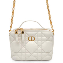 将图像加载到图库查看器中，Dior Box Bag Caro WhiteS5140UNGX_M900 Calf Leather
